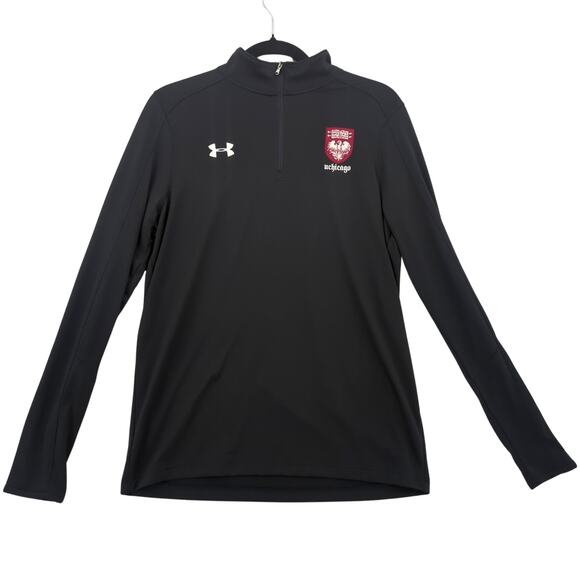 University of Chicago Under Armour HeatGear Athletic 1/4 Zip Small UChicago - Picture 1 of 8